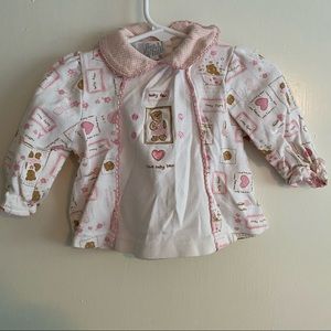 Bear Pink Baby Long Sleeve Top